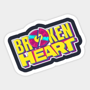 Retro Vibes: Broken Cassette & Broken Heart Collection Sticker